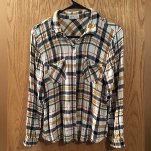 Black, white and tan Flannel